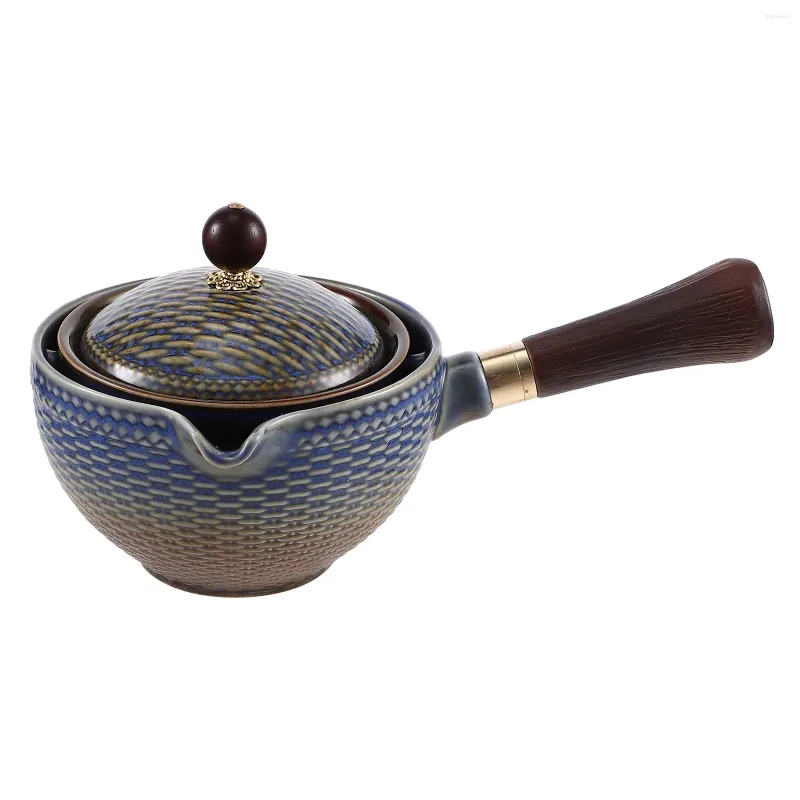 Set di stoviglie in porcellana gongfu ceramica gongfu manico latera