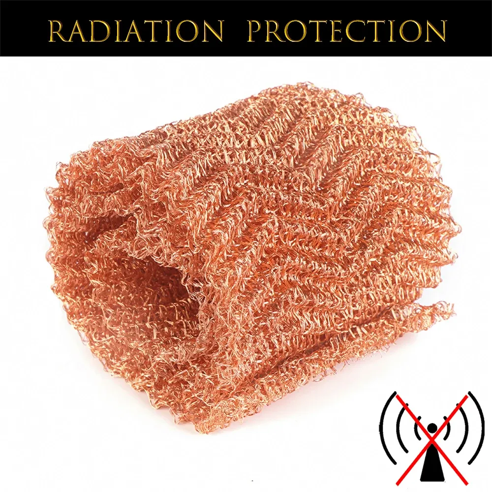 Fabric Pure Copper 4 Thick Wires Filter Screen Food Grade Sanitary Blocker for DIY Hole Filler Antirat Net Stains Cleaning Scourer