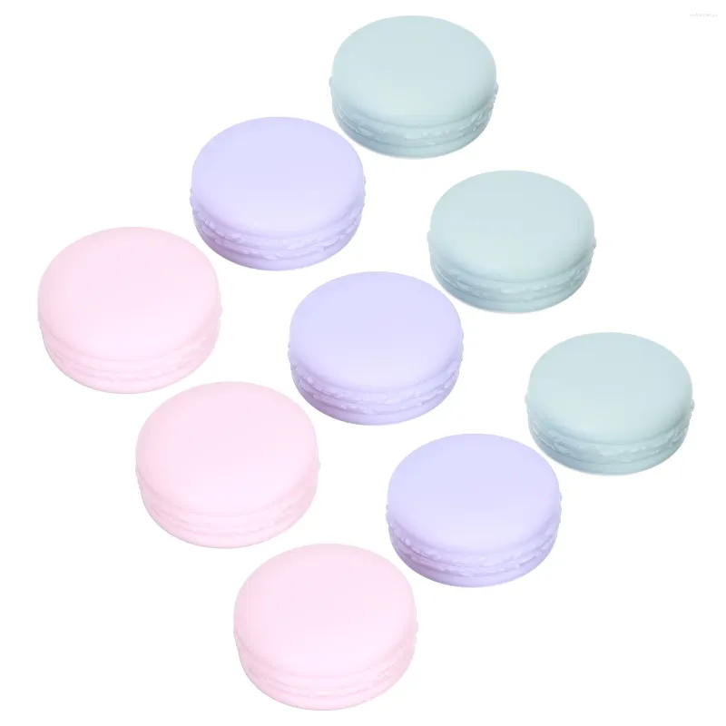 Bouteilles de rangement, boîte de crème, étuis de distribution, bocaux de couleur Macaron, porte-masque, vis de maquillage pour le visage