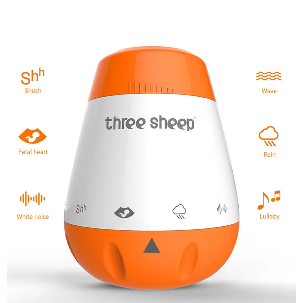 Baby White Noise Machine inteligentny czujnik głosowy Niemowlęta Bad Sleep Helper Therapy Monitor Dźwięk generator dla dzieci relaks zabawka 240315