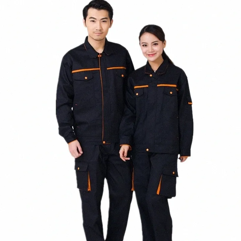 worker Clothing Workwear Clothes Set Men Women Workmen Factory Uniform Wear-resistant Repairman Auto Car Workshop Welding Suits d394#