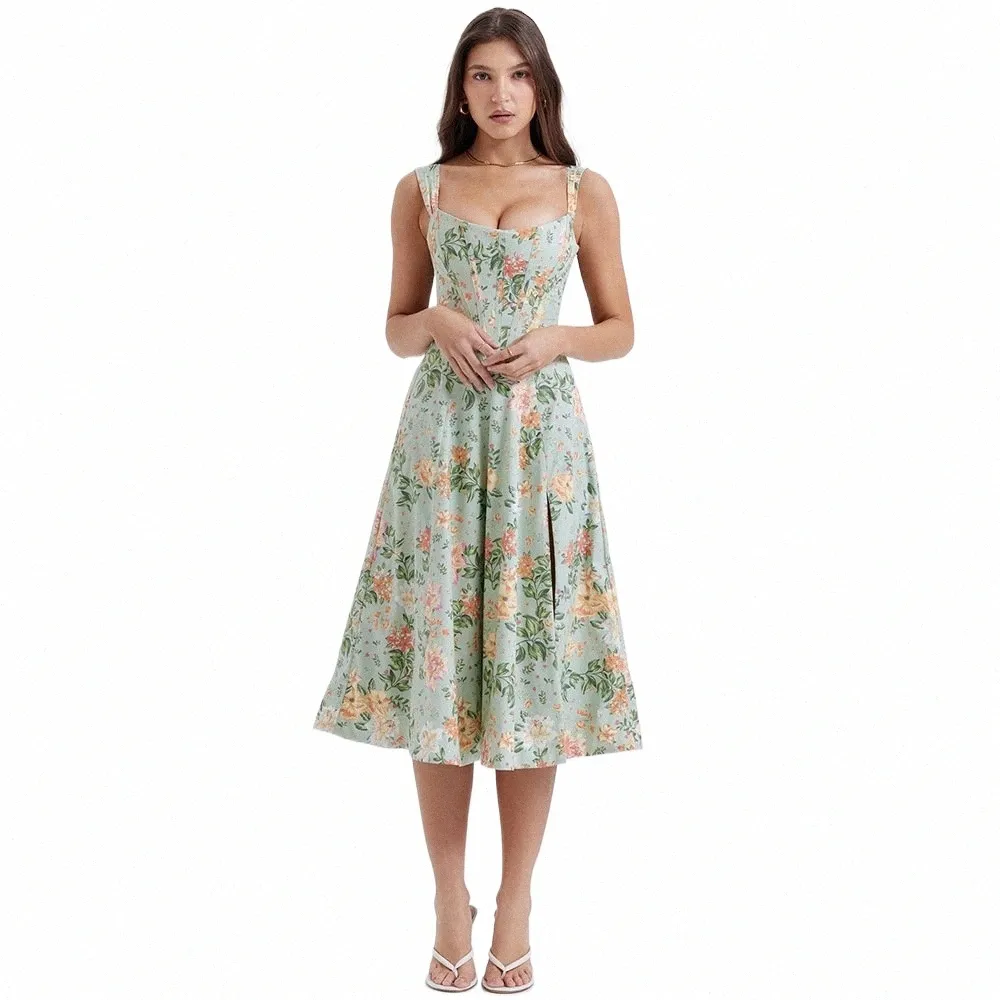 Bohemian Summer Dress for Women Green Lace Up Mid-Calf Corset Dress with  Hooded Collar and Short Sleeves from Dhgate Urban Sexy Dresses - price 27.28