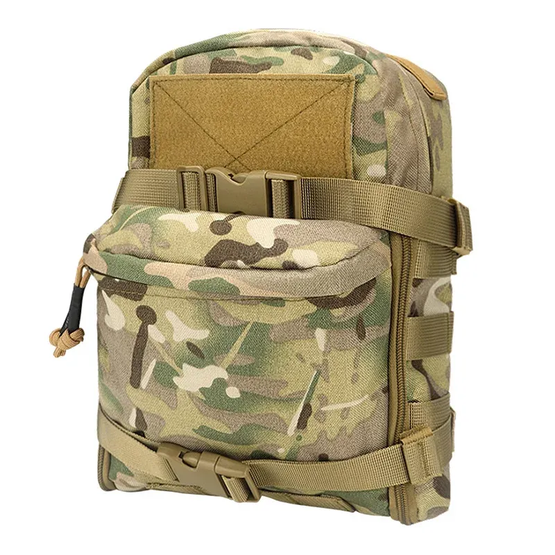 Bolsas Mini Bolsa de Hidratação Mochila Tática Mochila Portadora Molle Molle Zipper Bolsa Militar Bag 500D Nylon Outdoor Sports