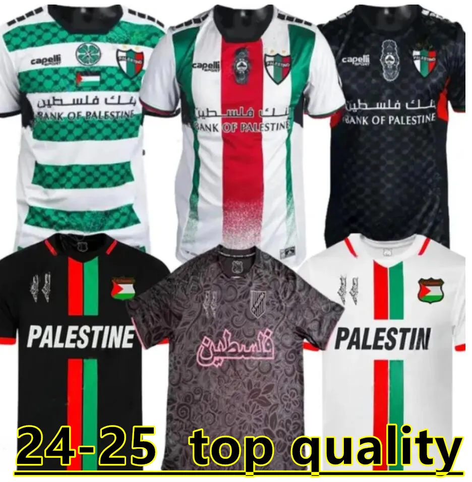 2024 2025 CD Palestino Futbol Formaları Şili Carrasco Cornejo Salas Davila Farias Away Away 3. 24 25 Filistin Futbol Gömlek 888888