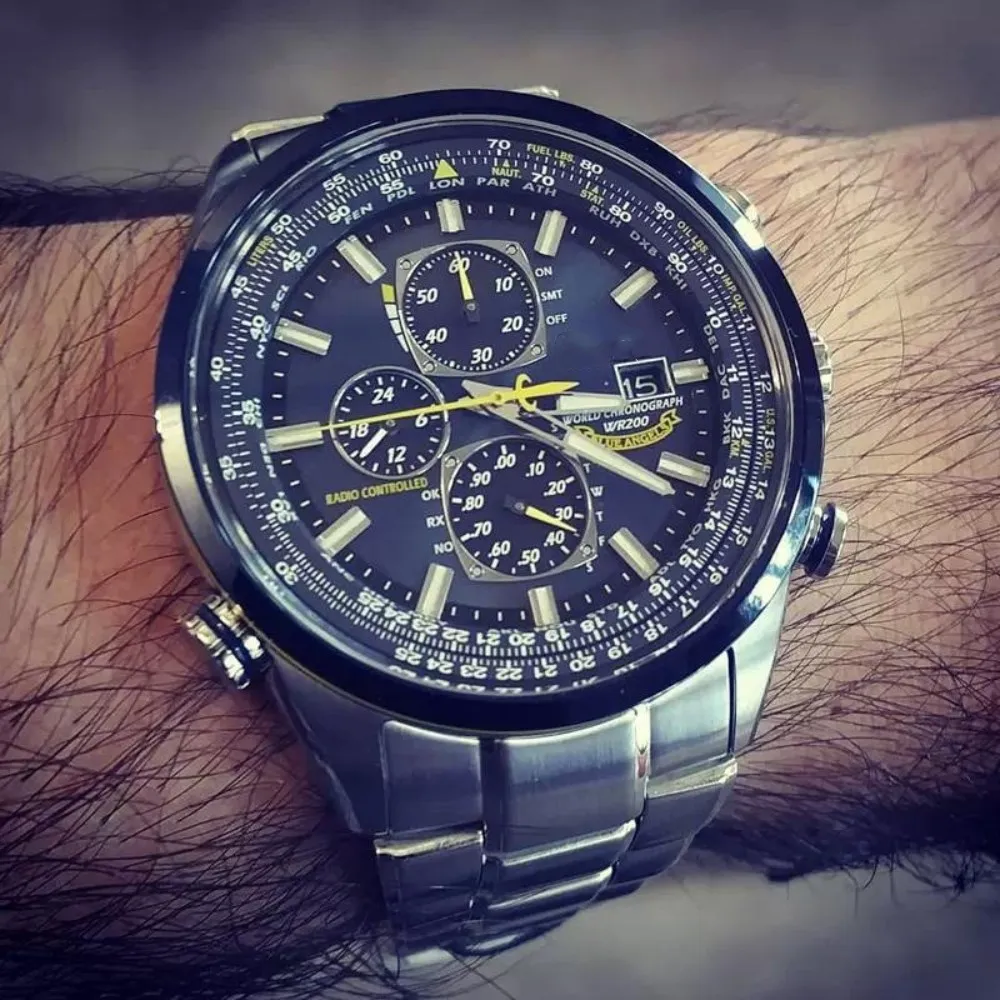 ２０　150160セット CITIZEN Blue Angels World Eco-Drive AT8020-54L Black Men's