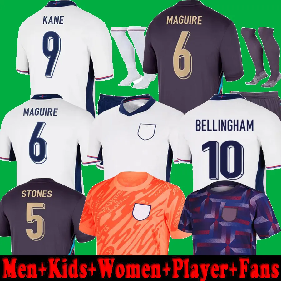 2024 Euro Englands Bellingham Soccer Jerseys 24 25 Player Fans Kane Saka Mount Palmer Fooden Football Dirtts Treippier Men Kids Women Women Kits 2025 Training 3XL