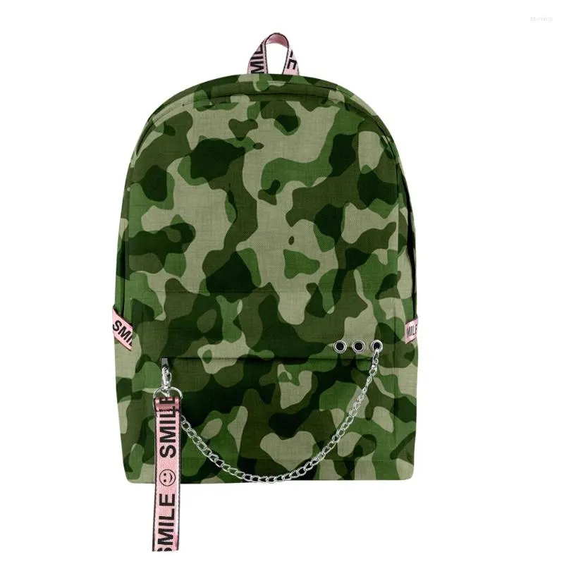 Sac à dos classique camouflage numérique couleur étudiant sacs d'école unisexe impression 3D Oxford étanche cahier multifonction voyage sacs à dos