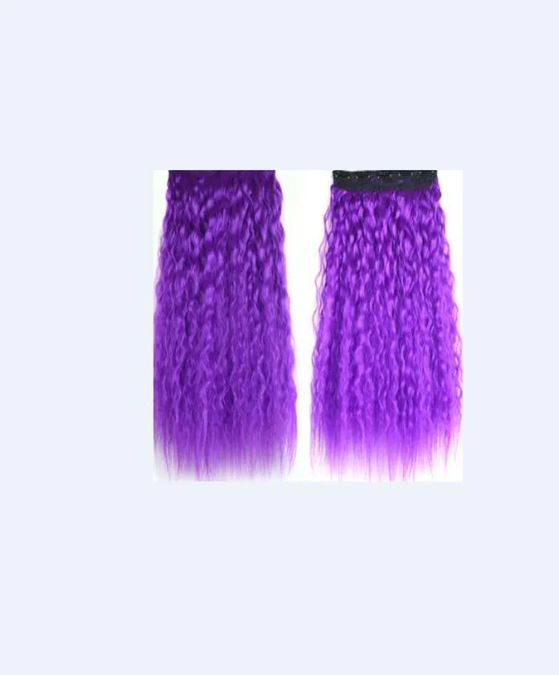 102 Queue de cheval synthétique Cheveux longs et raides 16quot22quot Clip Queue de cheval Extension de cheveux Blonde Brun Ombre Queue de cheveux avec Drawstr6013270