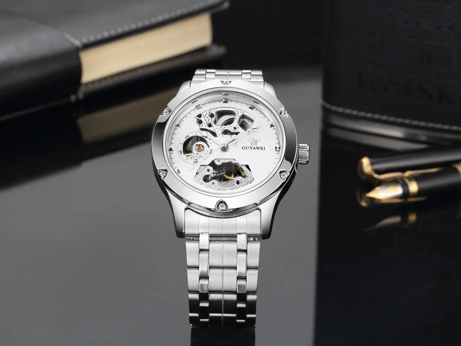 Ouyawei Tourbillon Automatic Mechanical Watch With Hollow Through Steel Belt And Waterproof Design For Men From Funwholesale 41.93 DHgate.Com