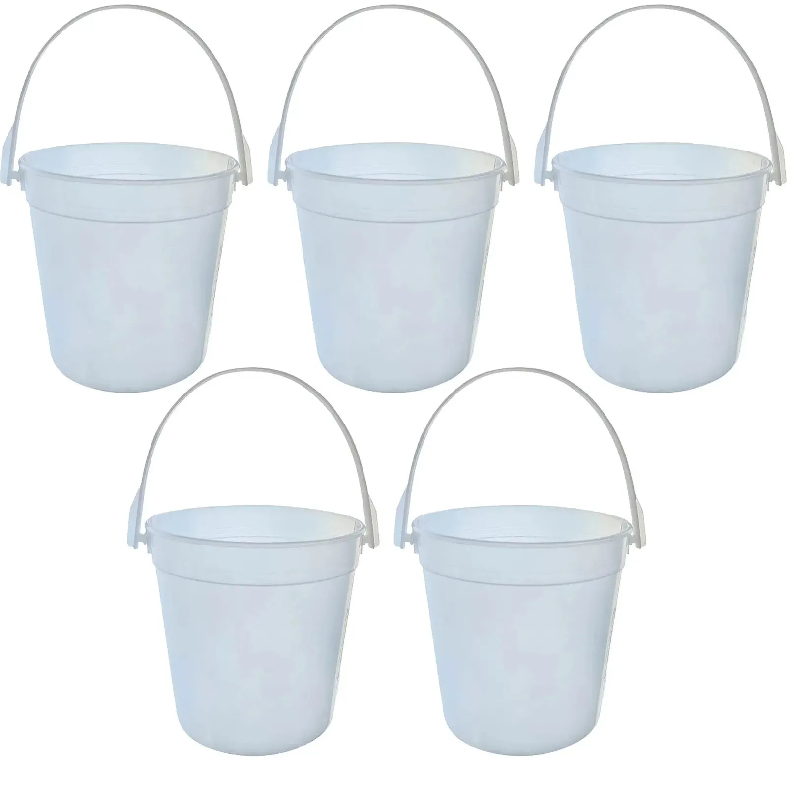 Seau à glace pour boissons, 5 pièces, Durable et frais avec poignée pour fêtes, barbecues et Bars 240315