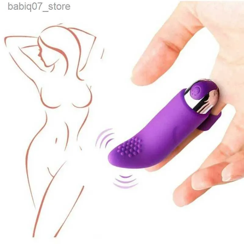 Other Massage Items 10 Modes Finger Vibration Clitoris massage G-point stimulation rechargeable vibration sex toy Q240329