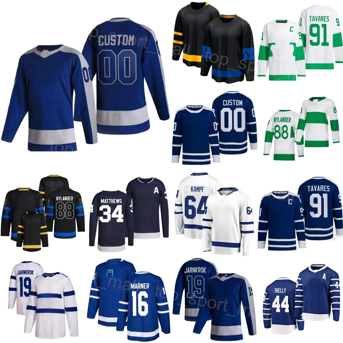 Men Kids Women Hockey 16 Mitchell Marner Jersey 24/25 Alternate 88 William Nylander 34 Auston Matthews 91 John Tavares 44 Morgan Rielly 19 Calle Jarnkrok David Kampf