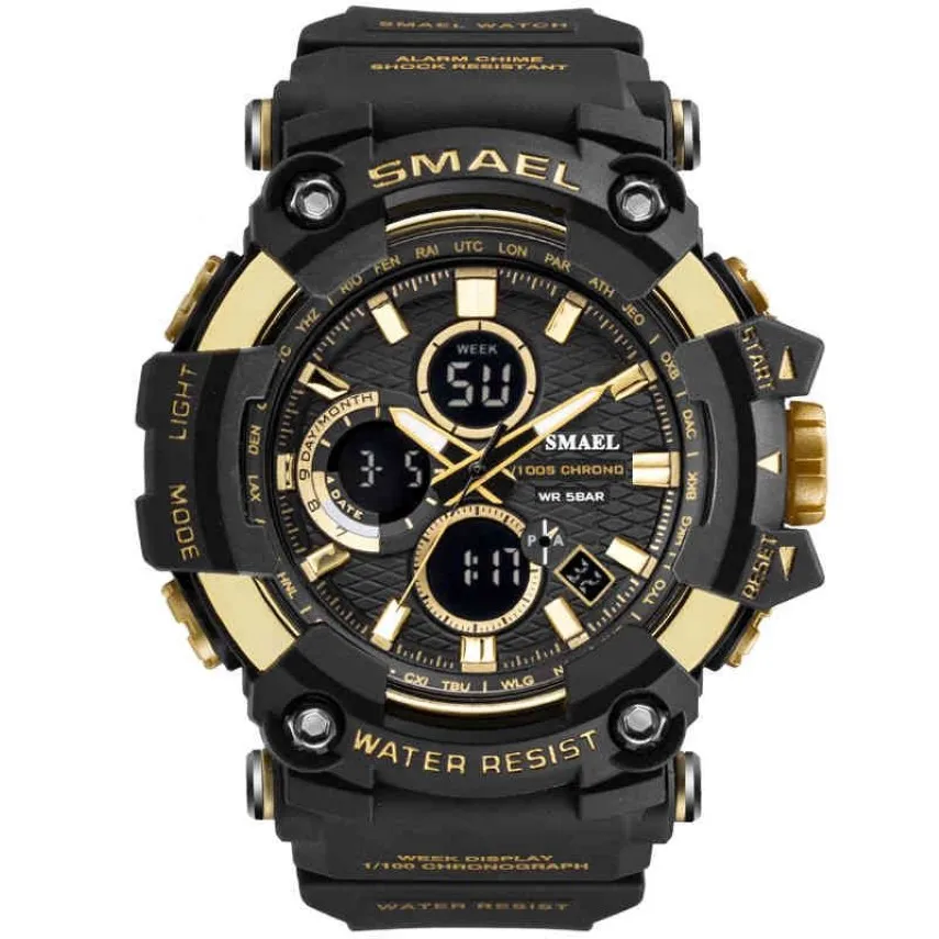 Smael Ny produkt 1802 Sport Water Ristant Electronic Wrist Watch215s