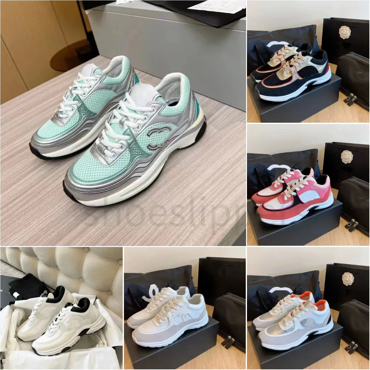 designer shoes sneakers channel shoes trainers women shoes mens shoes Casual Outdoor Running Shoes Luxury trainer Designer Running Shoes Leather Classic shoe