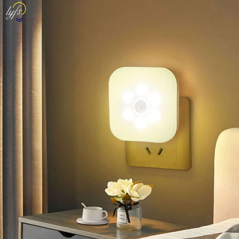 Nouvelles lumières LED enfichables sans fil avec capteur de mouvement, petites veilleuses pour chambre, couloir, placard, décoration de la maison