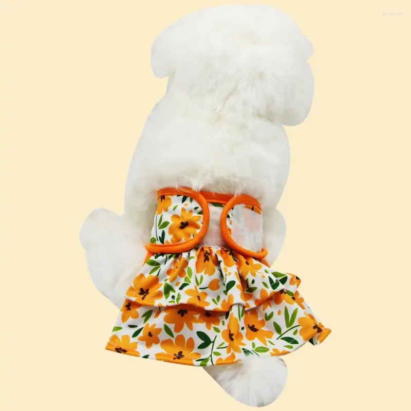 Vestuário para cães Fita sanitária para calças com padrão de flor Fraldas para cães ajustáveis confortáveis e respiráveis para filhotes de cachorro Fraldas para animais de estimação