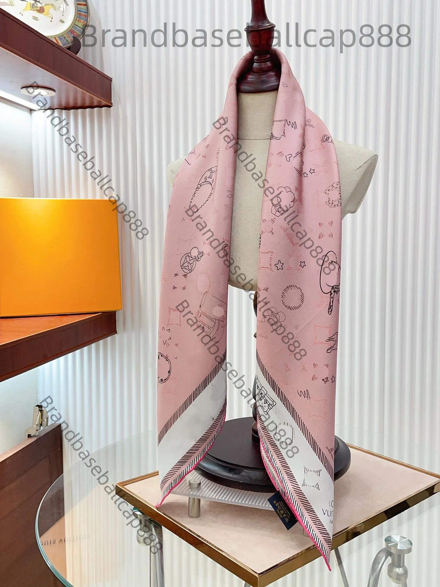 Luxury Bandana Scarf For Women Designer Head Scarf Scarves Letters Print Flower Silk Scarf Gentle Pannband Square Neck -halsdukar 100% Topp Twill Silk Scarf 90x90cm