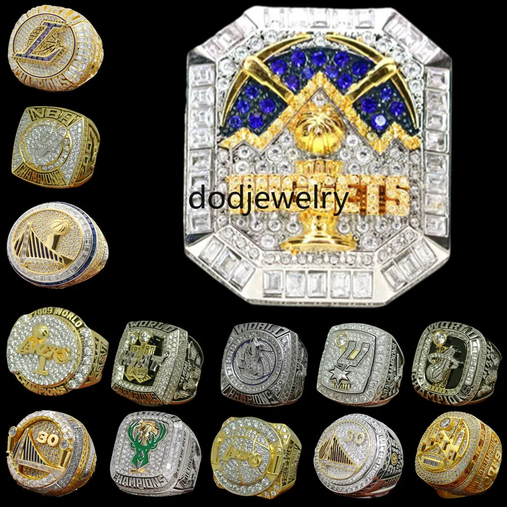 Designer World Basketball Championship Ring Set Luxe 14K Goud 2023 Nuggets JOKIC Champions Ringen Voor Heren Dames Ster Diamant Sport Sieraden