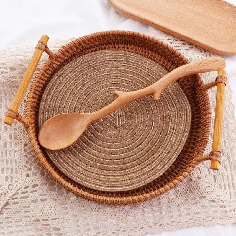 Spoons Long Handle Japanese Style Tableware Flatware Mixing Kitchen Utensil Stirring Spoon Soup Wooden