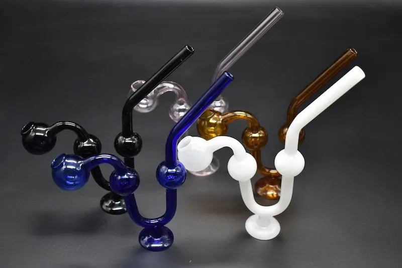 Colorful Snake Glass Pipes Glass Bong Oil Burners Snake shape smoking dogo Water Pipes Glass smoking pipes with balancer