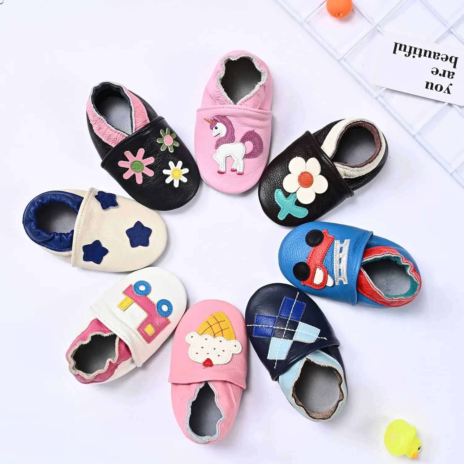 Born Baby Schoenen Meisjes Slippers Zacht Koe Lederen Sandalen Babyschoenen Chaussure Bebe Fille Peuter Eerste Wandelen Baby Casual 240325