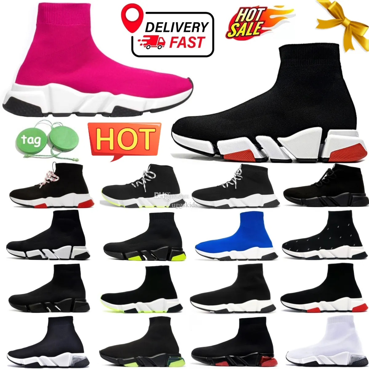 Designer Sock shoes speed boots men casual trainer womens socks shoesspeeds boot runners runner sneakers Knit Women 1.0 2.0 Walking shoe