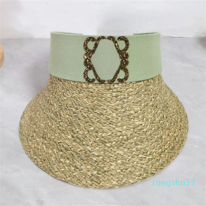 Halmhatt kvinnor raffia hatt designer sun hatt sommar mössa mode sunhat lyx visir cap kvinnlig sunbonnet märke sombrero casual caps