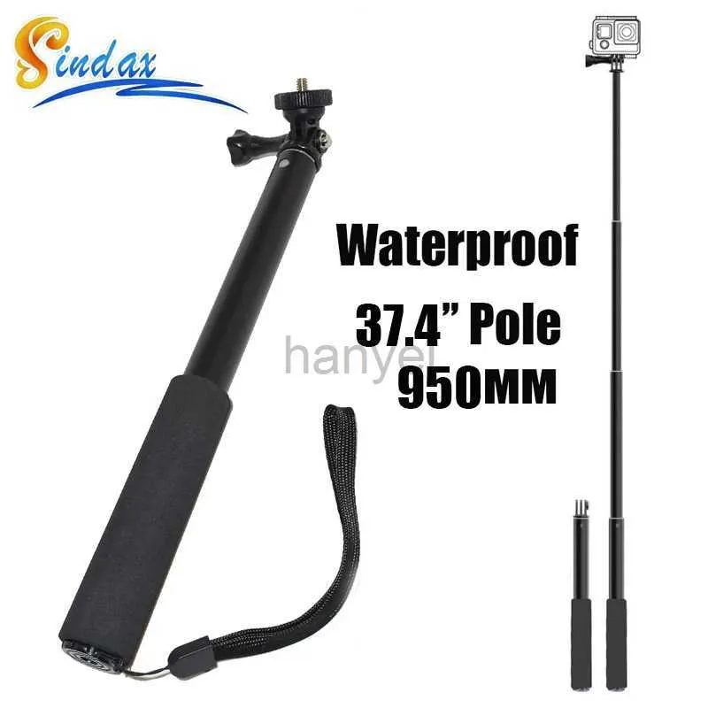 Selfie Monopods Waterdicht Monopod Statief Uitschuifbare Monopod Selfie Stick Monopod voor yi 4k II 2/voor SJ4000 voor hero 8 5 6 7 24329