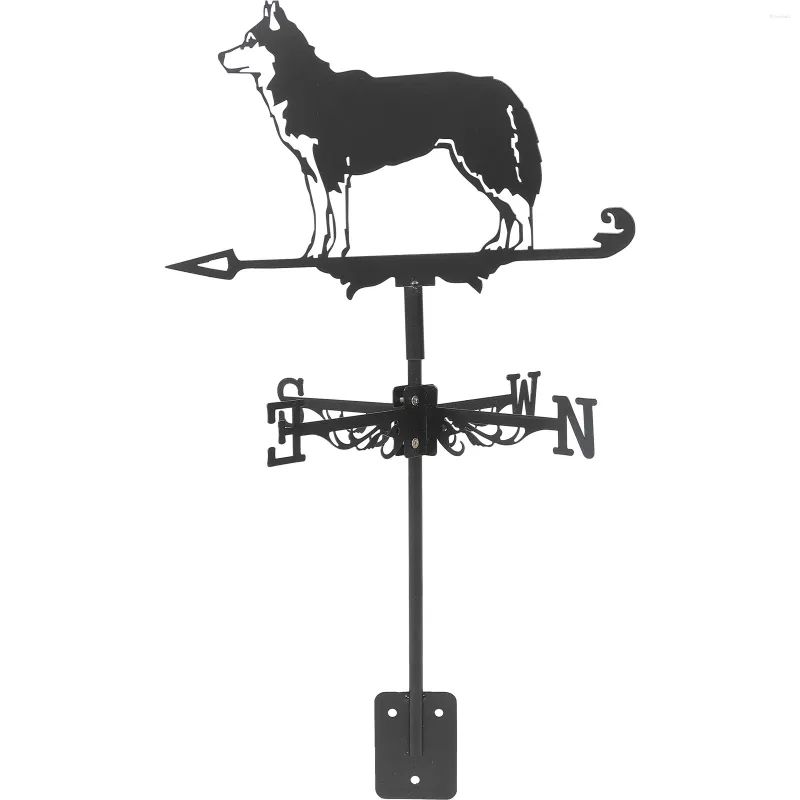 Garden Decorations 3d Animal Metal Weather Vane Roof Decoration Dog 1 Wind Direction Indicator Yard Iron Lawn Vanes For Sheds