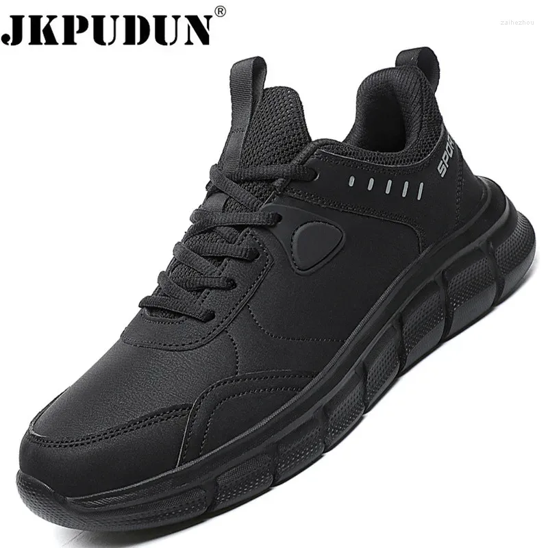 Casual Shoes Men Sport Leather Running Outdoor Waterproof Sneakers Lightweight Athletic Sneaker Tenis Masculino Esportivo