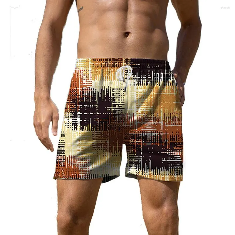 Pantaloncini da uomo Pantaloni casual da spiaggia Fitness Escursionismo Corti larghi Sport Surf Allenamento Basket stampato in 3D