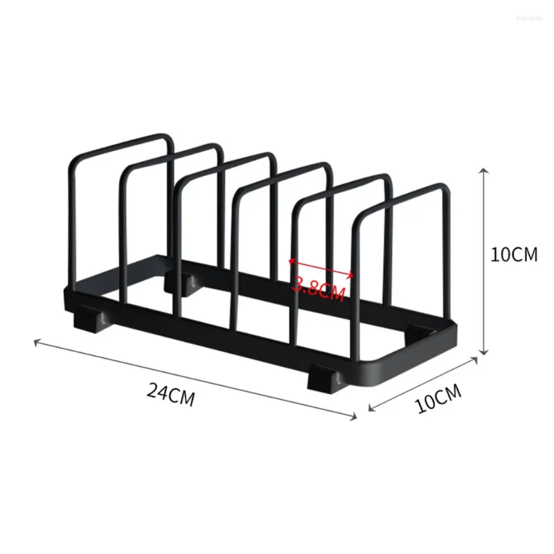 Kök förvaring varumärke dagligen hem inomhus potten lock rack hållare arrangör arrangör pan skafferi rostfritt stål stativ