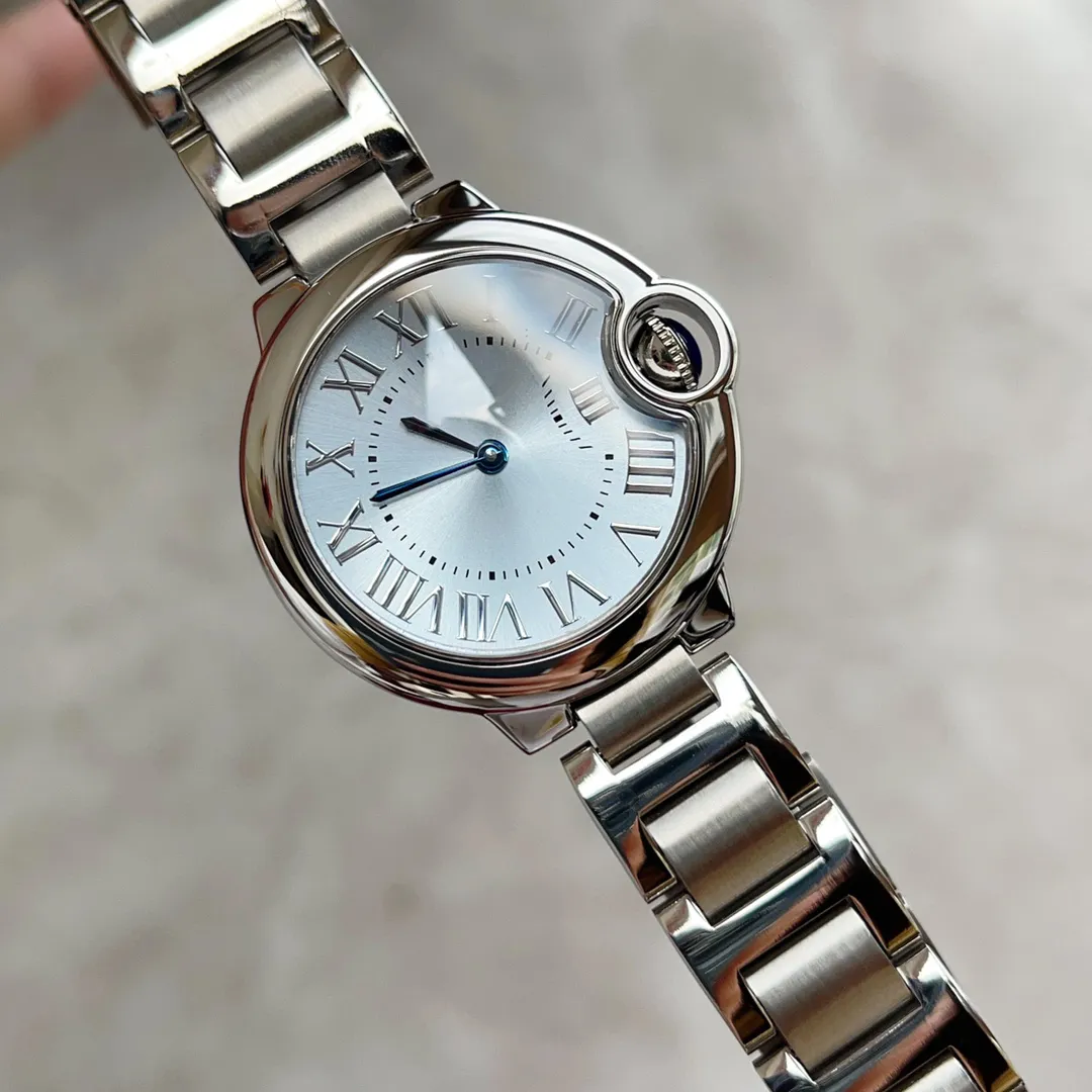 Montre de luxe montres de créateurs haute quantité classique ronde aiguilles romaines montre mécanique pour femmes en acier inoxydable saphir étanche montre de mode exquise