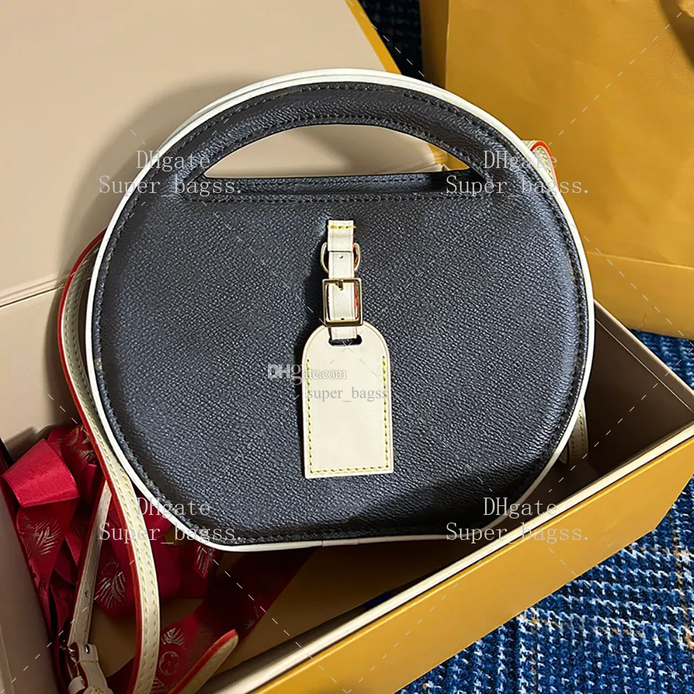 22,5 cm Tote Designer Crossbody Bag luksusowa okrągła torba wysokiej jakości 10A lustra jakość torby na ramię z pudełkiem yl302