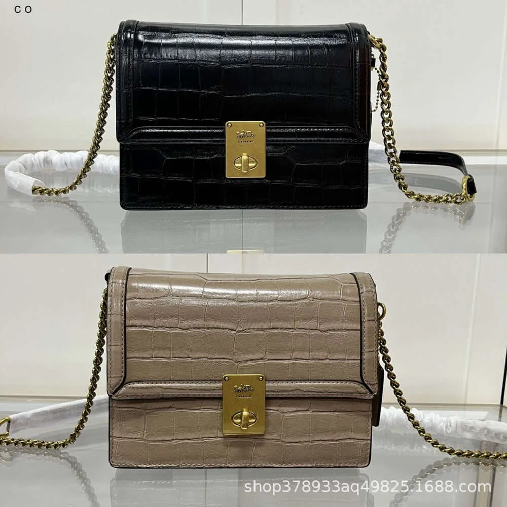 Borse di lusso firmate in vendita a un prezzo Olay New Crocodile Borsa da donna in vera pelle Hardon Borsa a tracolla singola con catena di moda