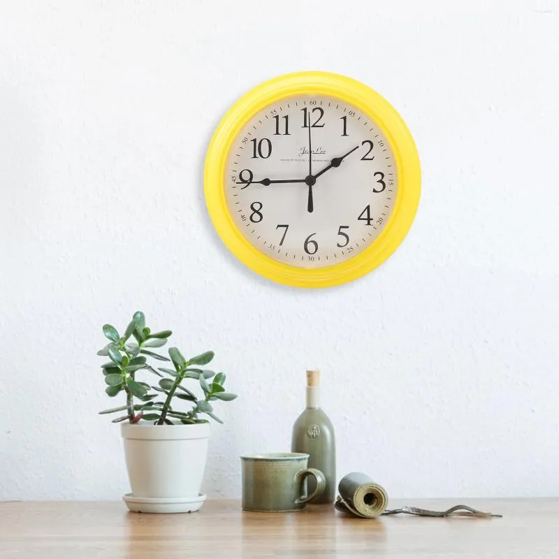 Horloges murales Décor de bureau vintage de 9 pouces Ornement salon suspendu plastique