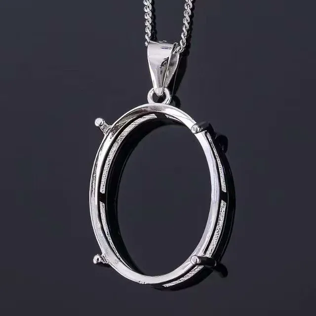 PENDANTI SEMPLICE 925 PENDANT SIGILTÀ PENDANT SEMPREVIBILE ALLERGY STERLING SIGNLAZIONE SCHEDA PENDANTE BEZEL GIOVILI PRESENTATORE DI BAGLIE SOY STOY SCEGNI