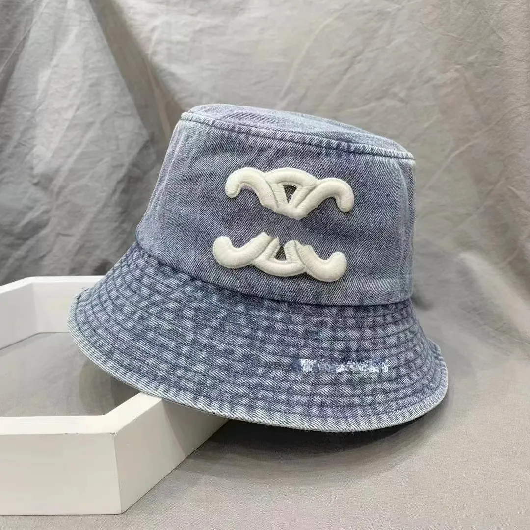 Chapeau de pêcheur en Denim pour hommes et femmes, chapeau de Pot décontracté à grand bord, chapeau de protection solaire, marée