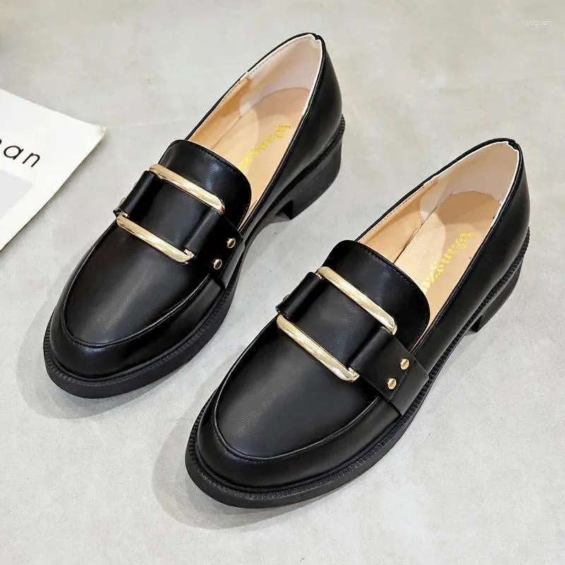 Casual Shoes Women Low Heels Fashion Bowtie Platform Female Spring Bling Chunky Heel Flat Shoe Footwear Oxford ShoesJH8SD