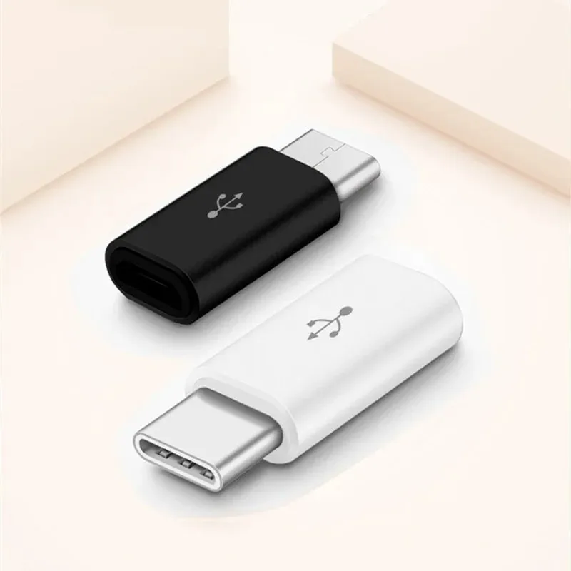 5/1pcs محول الهاتف المحمول Micro USB إلى USB C Adapter MicrousB Connector لـ Huawei Xiaomi Samsung Galaxy A7 Adapter USB Type C
