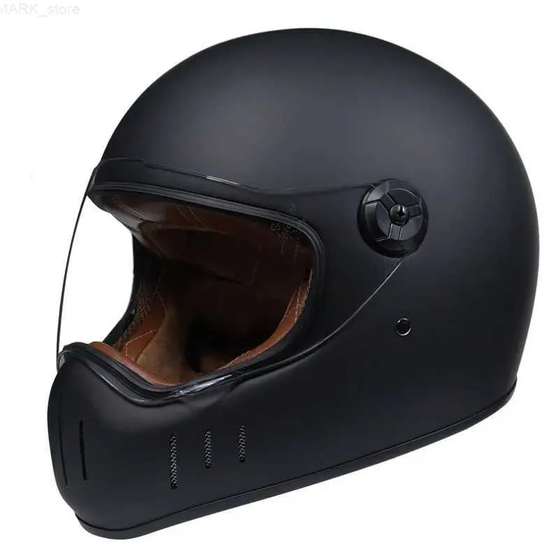 Hełm motocyklowy Hełm Motocyklowy pełna twarz Casco Motorcycle Hełm retro helikopter Helmetl204