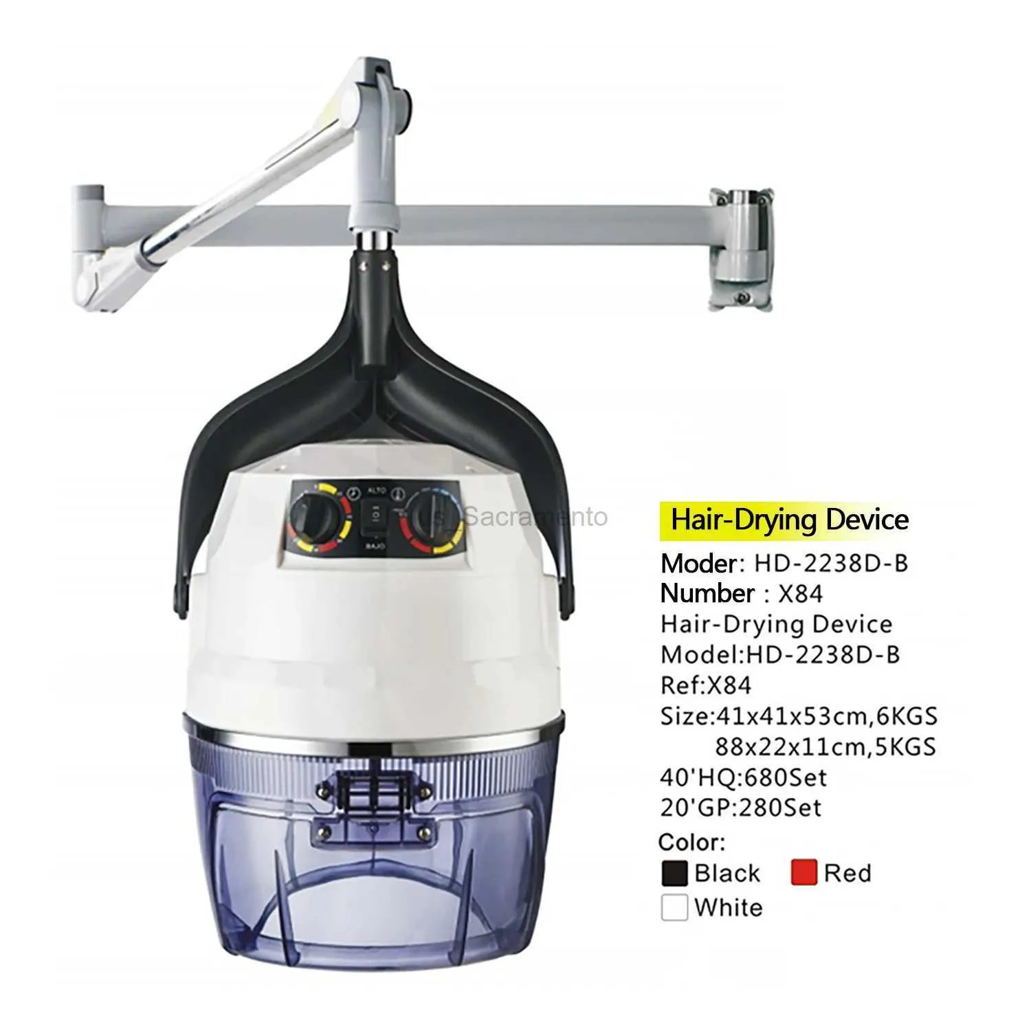 Dryers Full Hood Hooded Hair special heating drying barber shop hanging household hair dryer 240329