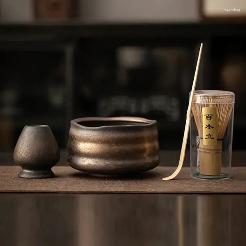 Service à thé fait à la main, service à thé Matcha japonais, outil de cérémonie, bol Baiben Licha, accessoire traditionnel domestique