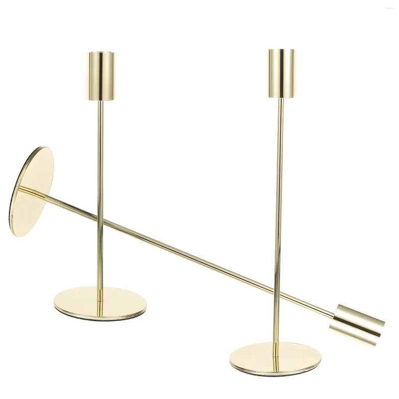 Candle Holders 3pcs Metal Candlestick Taper Candles Holder Wedding Sticks Decor