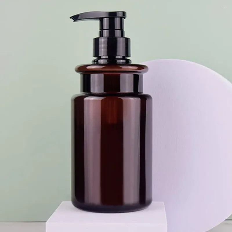 Liquid Soap Dispenser 2pc 500ml Bottle Plastic Press Bathroom Shampoo Body Empty Portable Refillable Pump Can