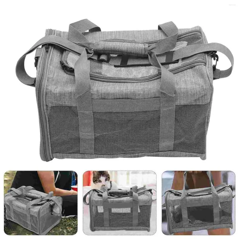 Cat Carriers Pet Bag Carrier Cats Travel The Backpack For Pets Container Carrying Net Outdoor Puppy