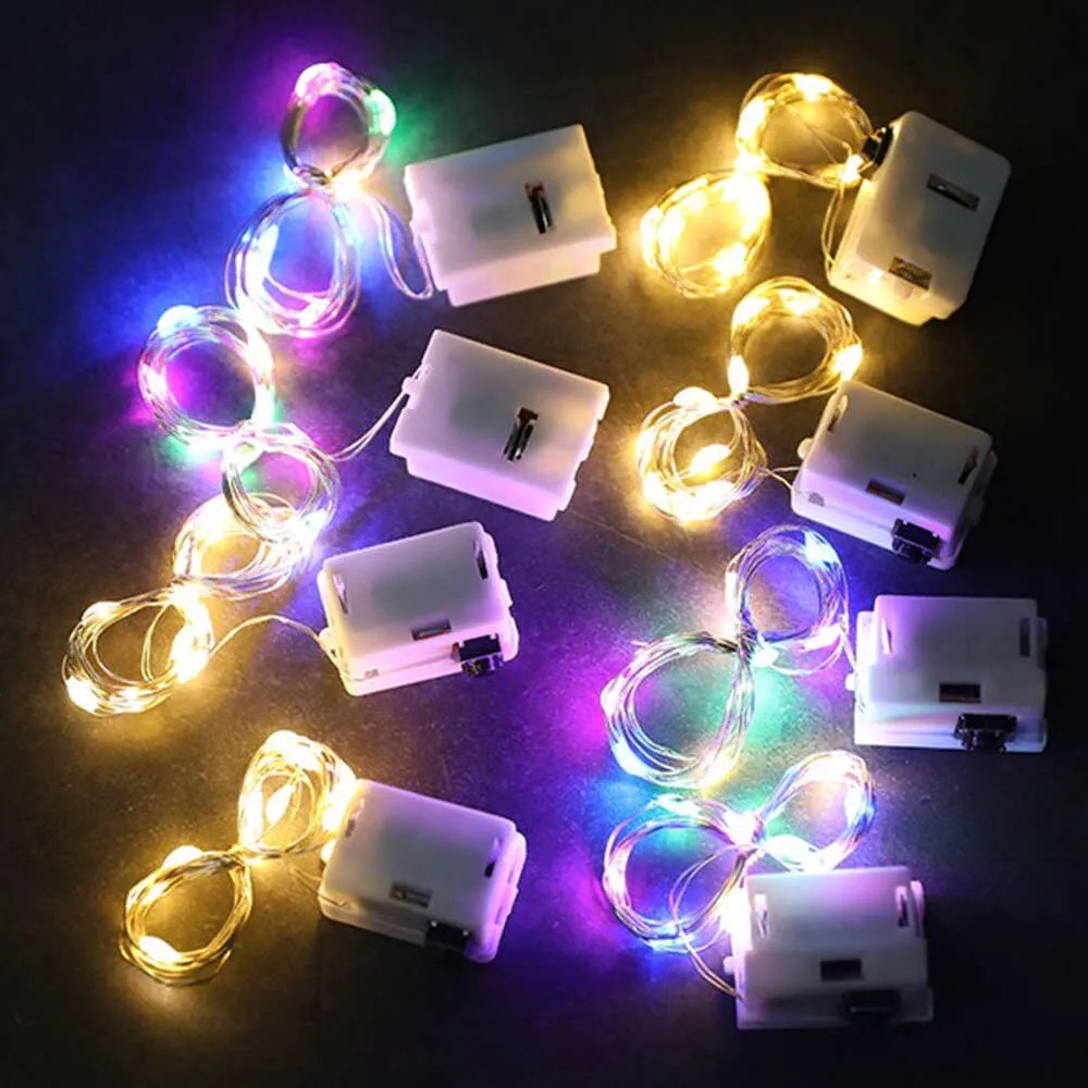 Nowe LED Fairy Lights Button Bateria Świąteczna świąteczna ślub Nowy rok sypialnia salon dekoracja ogrodowa girlanda