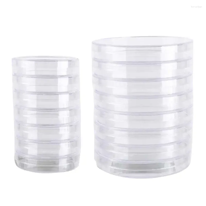 Storage Bottles Scientific Plastic 90x15mm Transparent 55x15mm Bacteria Culture Dish Clear Petri Sterile Dishes