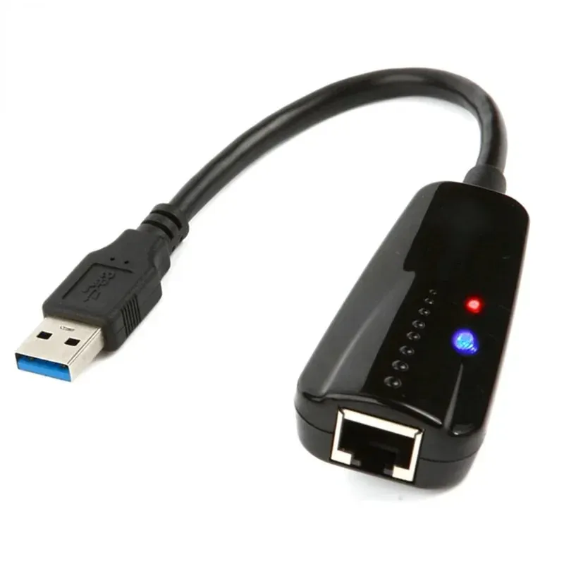 2024 DM-HE78 RTL8153 Carte réseau USB3.0 Gigabit USB USB vers RJ45 Câble de réseau externe câblé RJ45 Convertisseur de câble de réseau 1.Carte réseau Gigabit USB3.0