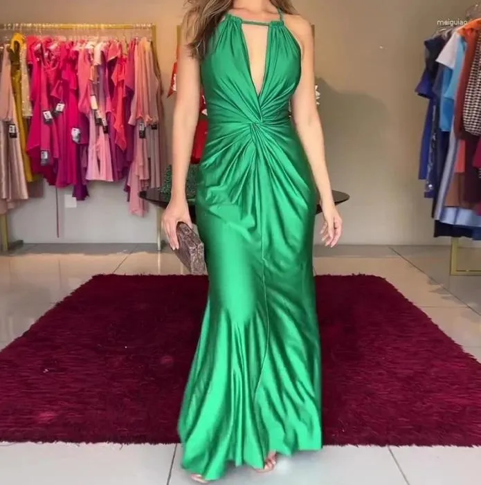 Casual Solid Hollowed Out O Neck Trumpet Mermaid Dresses Casual Solid Hollowed Out O Neck Trumpet Mermaid Dresses